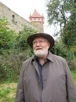 Turmschreiber Martin Oswald in Abenberg, dahiner Schottenturm